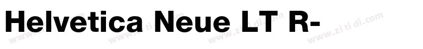 Helvetica Neue LT R字体转换